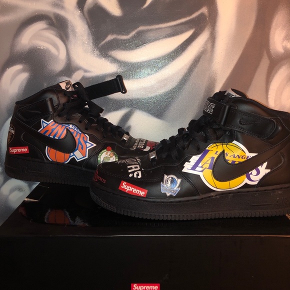 ***SOLD*** Supreme x NBA x Air Force 1 Mid 07’ - Picture 1 of 5